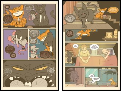 2 interior pages of The Case of the Bloody Burrow Gang